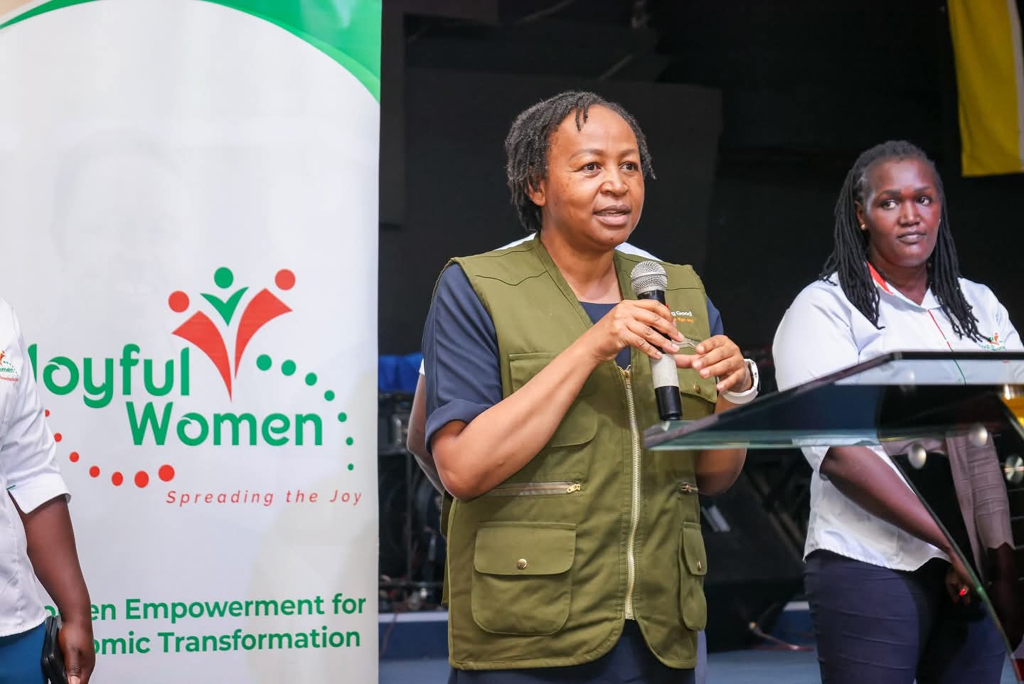 ACWDP leader addressing the community